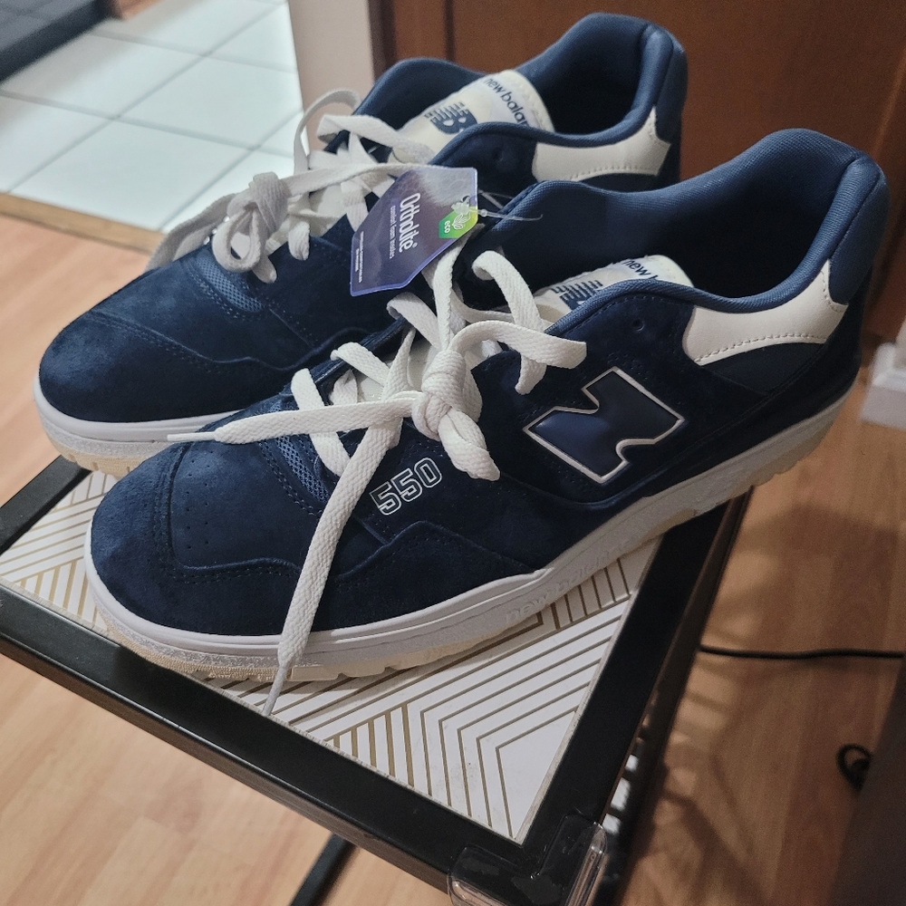 New Balance 550 Blue Suede Size 12